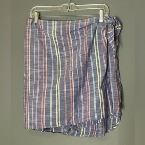 CJ Banks Women’s size 1X squort with side tie stripes and comfy shorts skirt NWT